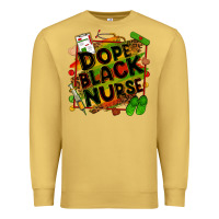 Antique Gold Dope black Nurse juneteenth Premium Sweatshirt - Zillion Design Studio