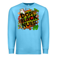 Ocean Blue Dope black Nurse juneteenth Premium Sweatshirt - Zillion Design Studio