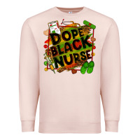 Pale Pink Dope black Nurse juneteenth Premium Sweatshirt - Zillion Design Studio