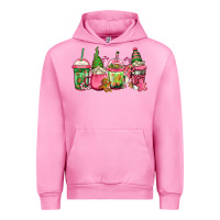 Fuchsia Pink pink christmas gnomes coffee cups Urban Hoodie - Jasminsmagicworld