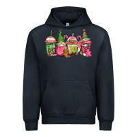 Navy pink christmas gnomes coffee cups Urban Hoodie - Jasminsmagicworld