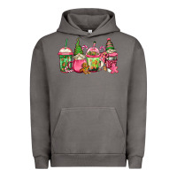 Pigment Tornado pink christmas gnomes coffee cups Urban Hoodie - Jasminsmagicworld