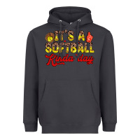 Smoke it s a softball kinda day Heavyweight Hoodie - Zillion Design Studio