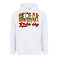 White it s a softball kinda day Heavyweight Hoodie - Zillion Design Studio