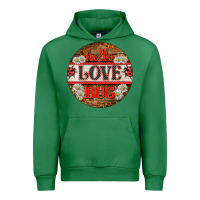 Emerald hello love bug ladybug ornament Urban Hoodie - BarkalooDesign