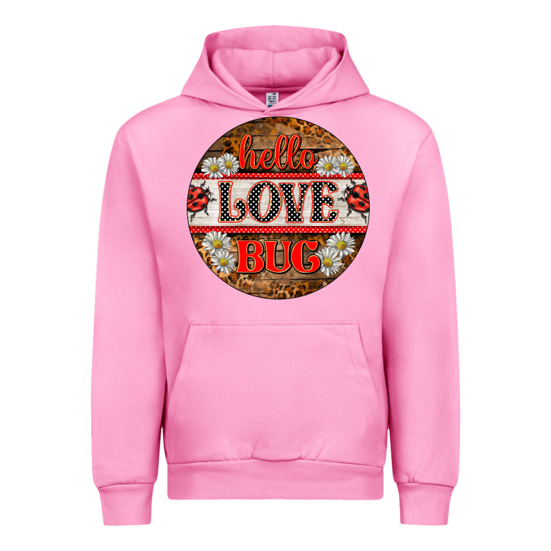 Hello Love Bug Ladybug Ornament Urban Hoodie by BarkalooDesign | Teevron