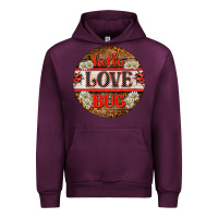 Mauve Wine hello love bug ladybug ornament Urban Hoodie - BarkalooDesign