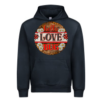 Navy hello love bug ladybug ornament Urban Hoodie - BarkalooDesign