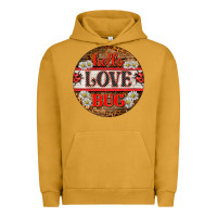 Pigment Peanut Butter hello love bug ladybug ornament Urban Hoodie - BarkalooDesign