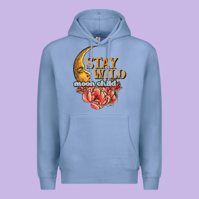 Stay Wild Moon Child Premium Hoodie Designed By Jahusdesignshop