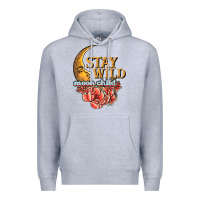 Heather Grey stay wild moon child Premium Hoodie - JahusDesignShop