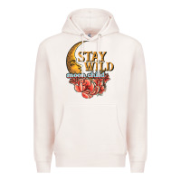 Pale Pink stay wild moon child Premium Hoodie - JahusDesignShop
