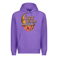 Purple stay wild moon child Premium Hoodie - JahusDesignShop
