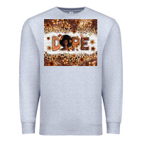 Heather Grey Dope Melanin Premium Sweatshirt - Zillion Design Studio