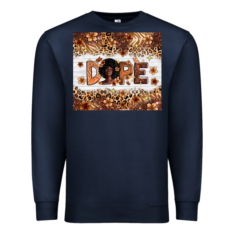 Dope Melanin Premium Sweatshirt by Zillion Design Studio | Teevron