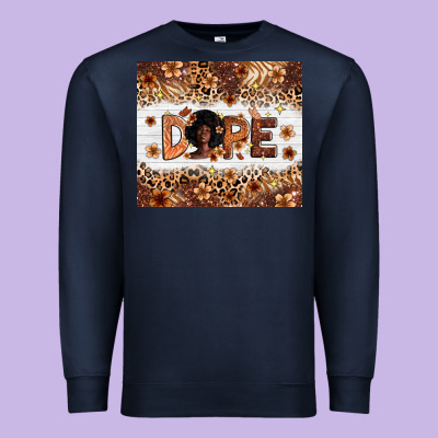 Dope Melanin Premium Sweatshirt Designed By Zillion Design Studio