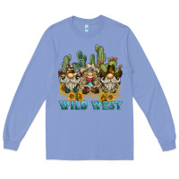 Colony Blue wild west western gnome Long Sleeve Tee - BarkalooDesign