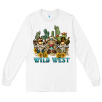 White wild west western gnome Long Sleeve Tee - BarkalooDesign