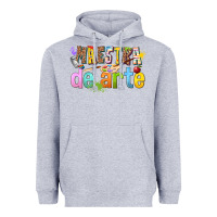 Heather Grey maestra de arte Heavyweight Hoodie - texasbilliewilder