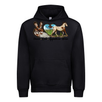 Black peace love appaloosa horse Urban Hoodie - LillyAllenDesigns