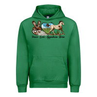 Emerald peace love appaloosa horse Urban Hoodie - LillyAllenDesigns