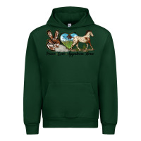 Forest Green peace love appaloosa horse Urban Hoodie - LillyAllenDesigns