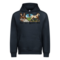 Navy peace love appaloosa horse Urban Hoodie - LillyAllenDesigns