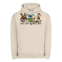 Pigment French Oak peace love appaloosa horse Urban Hoodie - LillyAllenDesigns