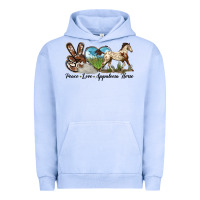 Pigment Grape Ice peace love appaloosa horse Urban Hoodie - LillyAllenDesigns