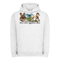 Pigment Lunar Rock peace love appaloosa horse Urban Hoodie - LillyAllenDesigns