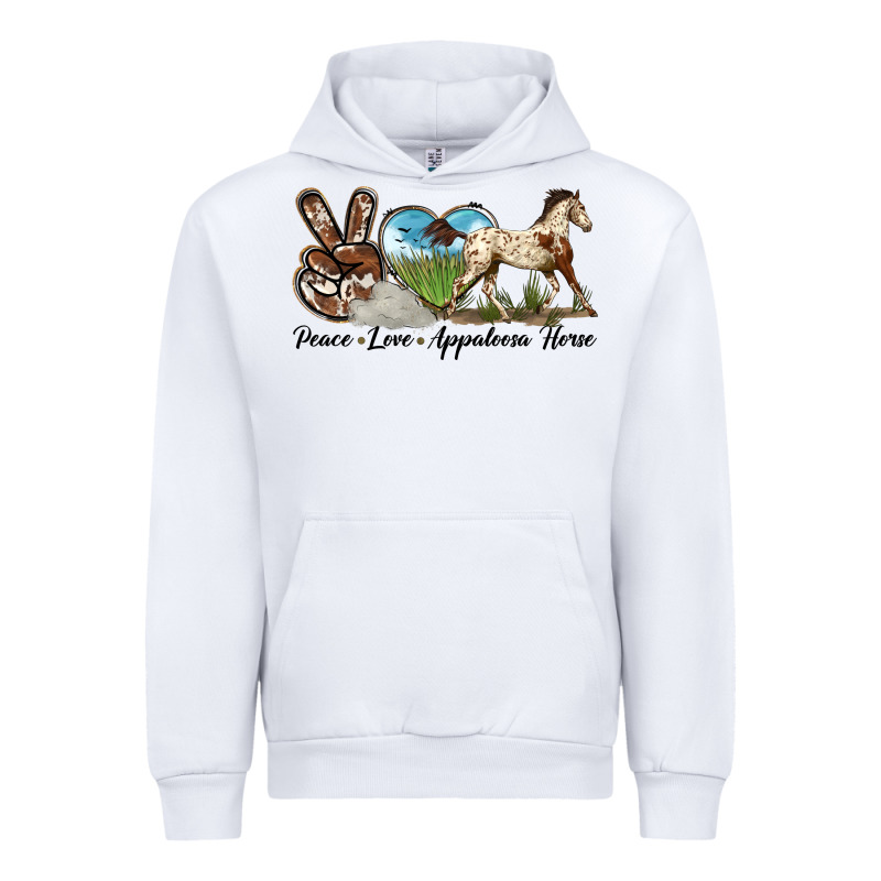 Peace Love Appaloosa Horse Urban Hoodie by LillyAllenDesigns | Teevron