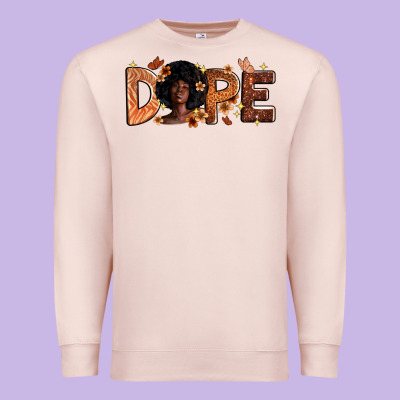 Dope Melanin Premium Sweatshirt Designed By Zillion Design Studio