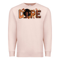 Pale Pink Dope Melanin Premium Sweatshirt - Zillion Design Studio