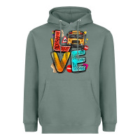 Sage love school bus Heavyweight Hoodie - texasbilliewilder