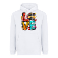 White love school bus Heavyweight Hoodie - texasbilliewilder