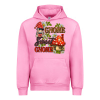 Fuchsia Pink gnome sweet gnome Urban Hoodie - BarkalooDesign