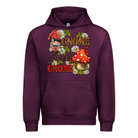 Mauve Wine gnome sweet gnome Urban Hoodie - BarkalooDesign