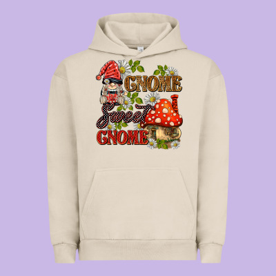 Gnome Sweet Gnome Urban Hoodie Designed By Barkaloodesign