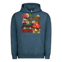 Pigment Midnight Navy gnome sweet gnome Urban Hoodie - BarkalooDesign
