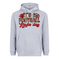Heather Grey it s a football kinda day Heavyweight Hoodie - Zillion Design Studio