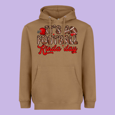 It S A Football Kinda Day Heavyweight Hoodie Designed By Zillion Design Studio