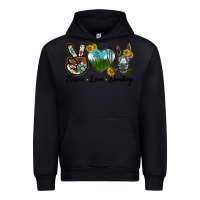 Black Peace Love Donkey Head Urban Hoodie - LillyAllenDesigns