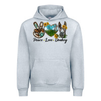 Peace Love Donkey Head Urban Hoodie | Teevron