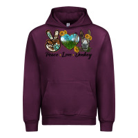 Mauve Wine Peace Love Donkey Head Urban Hoodie - LillyAllenDesigns