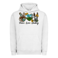 Pigment Lunar Rock Peace Love Donkey Head Urban Hoodie - LillyAllenDesigns