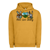 Pigment Peanut Butter Peace Love Donkey Head Urban Hoodie - LillyAllenDesigns