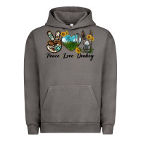 Pigment Tornado Peace Love Donkey Head Urban Hoodie - LillyAllenDesigns