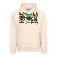 Sandshell Peace Love Donkey Head Urban Hoodie - LillyAllenDesigns