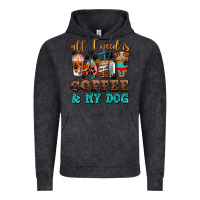 Vintage Black all i need is coffee and my dog Vintage Hoodie - AdoDesignShop