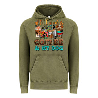 Vintage Olive all i need is coffee and my dog Vintage Hoodie - AdoDesignShop